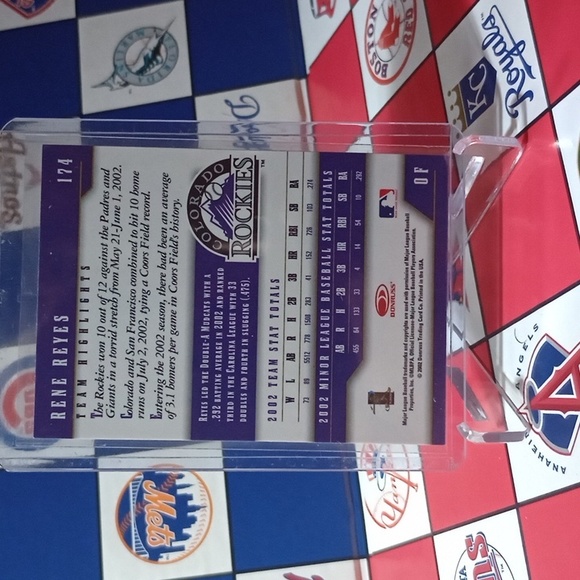 Rene Reyes autographed baseball card - Picture 2 of 2